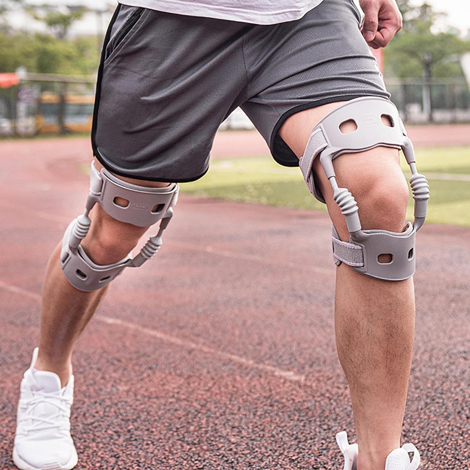 Elevador Rodilla Biónico,ayudaparalevantar Piernas Fisioterapia Con Dispositivoaliviocarga Soporte Y Diseño Rótula Abierta,potente Fuerza Resorte Rebote,fuerza Uniforme,paradescompresiónmeniscal