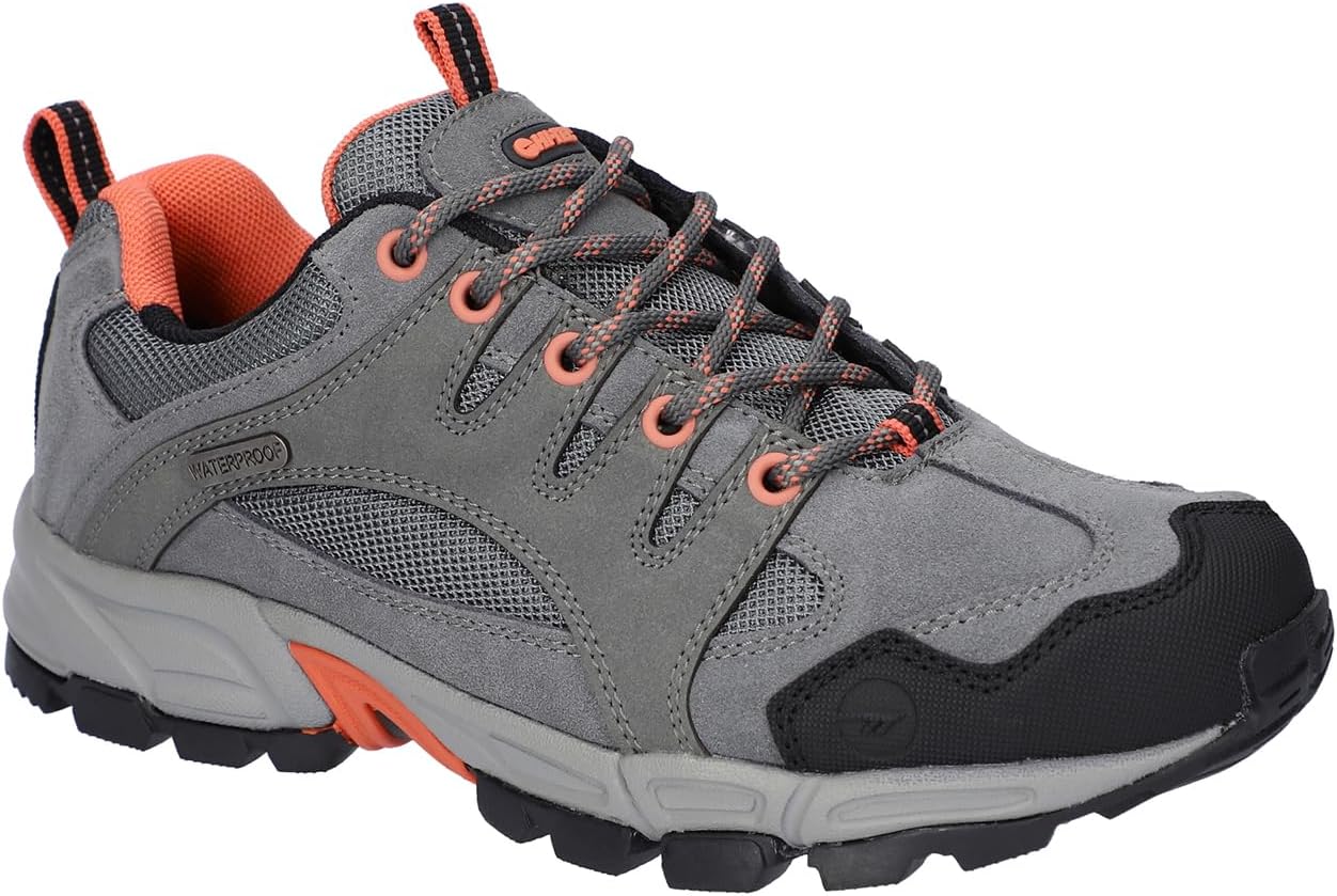 HI-TEC Auckland Lite Boots Steel/Coral/Cool Grey UK 6 Steel/Coral/Cool Grey