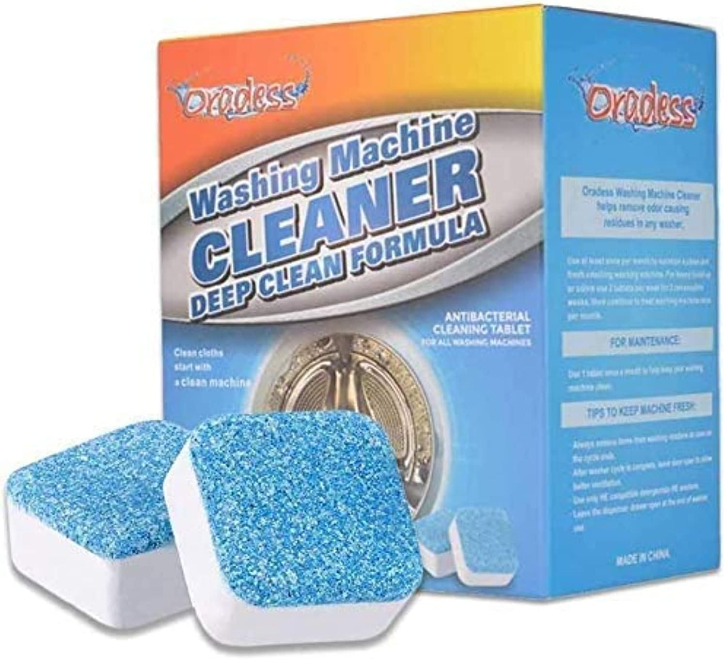Washing Machine Cleaner- Deep Clean Formula, Agents Durable, 1 Box/10 Tablets