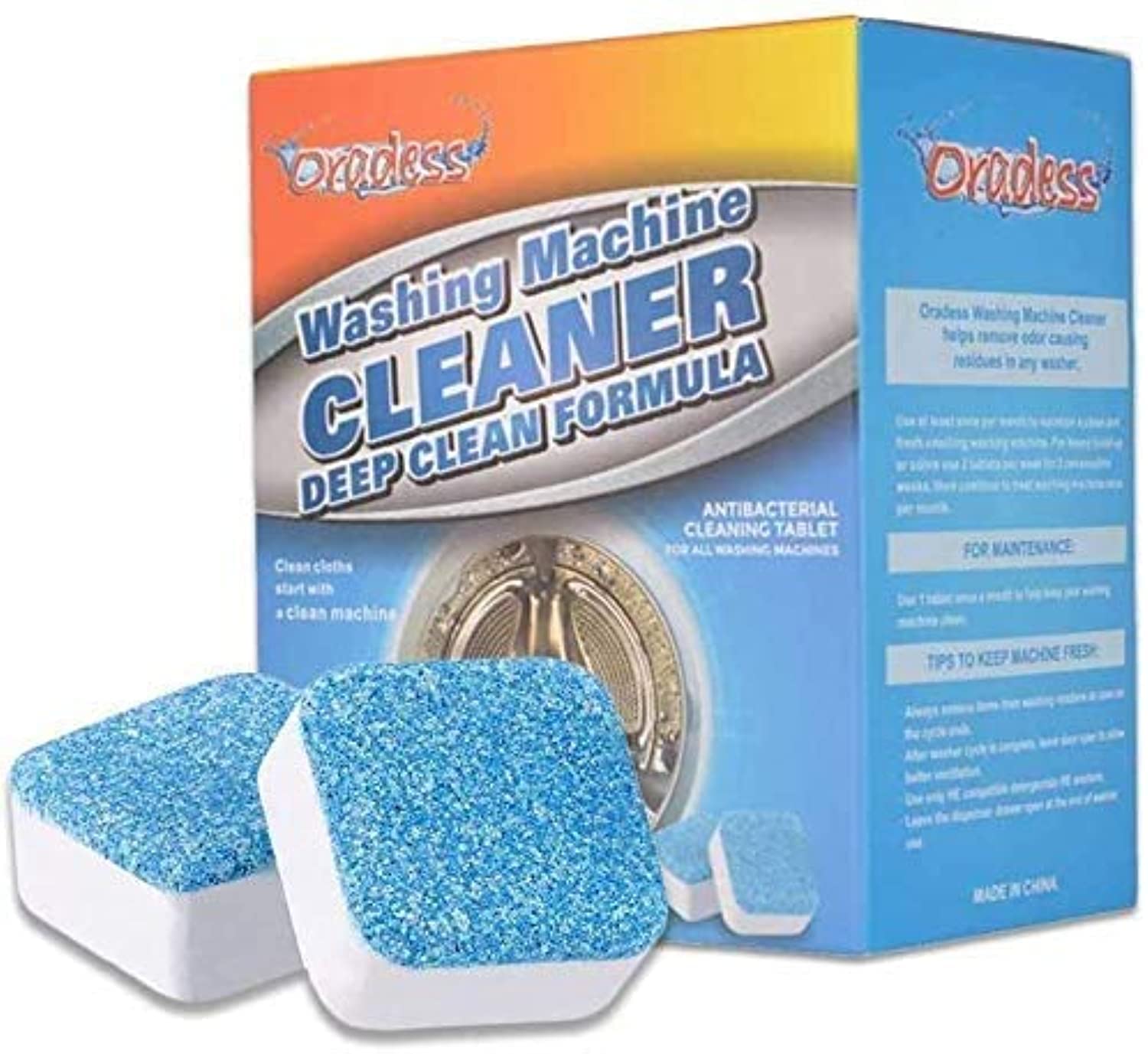 Washing Machine Cleaner- Deep Clean Formula, Agents Durable, 1 Box/10 Tablets