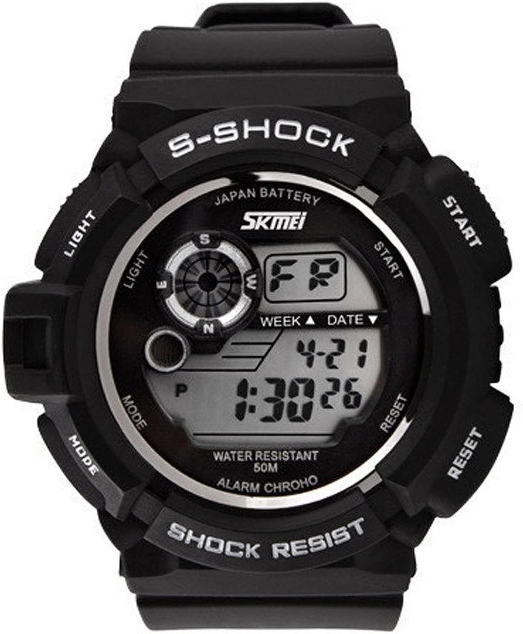 TM Digital Analog 3ATM Waterproof Sports Watches For Mens Womens