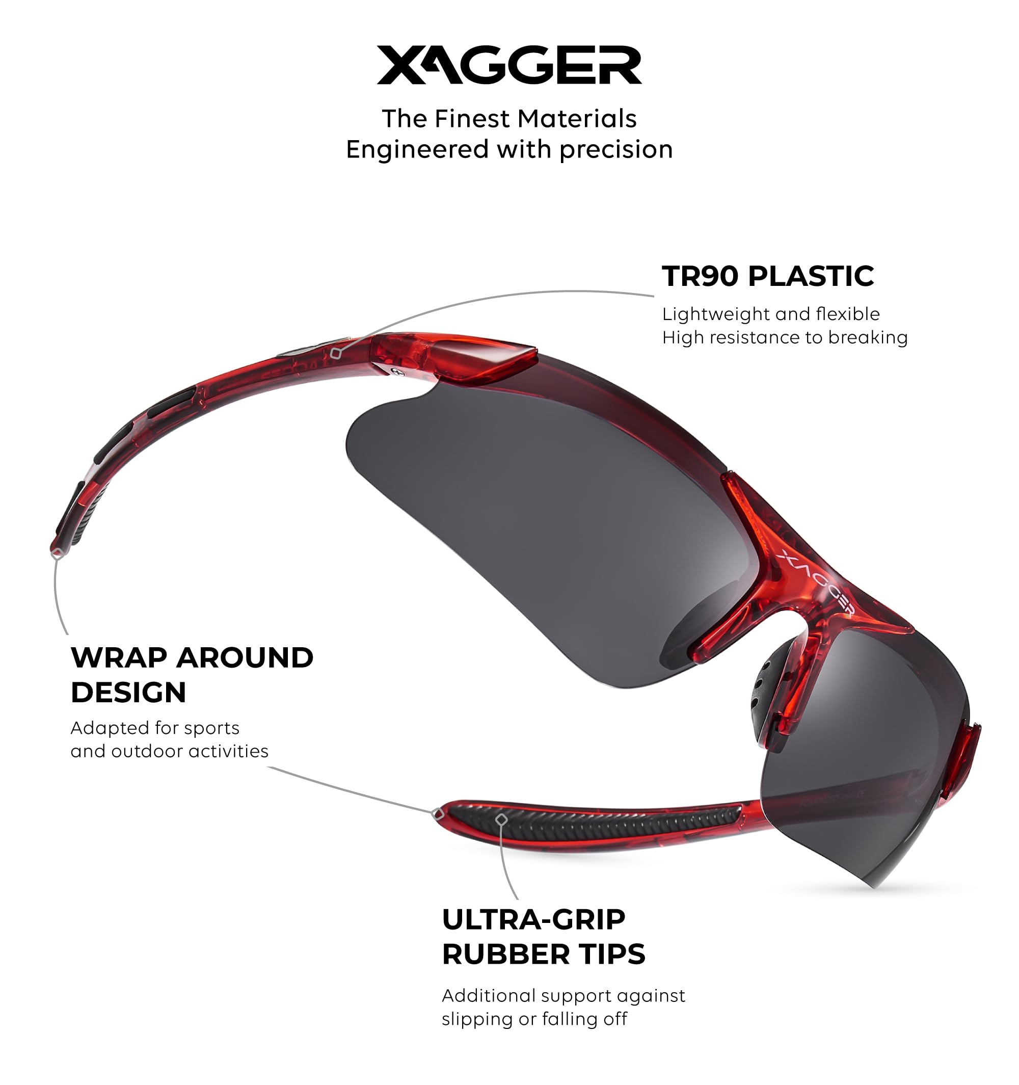 Gafas de sol deportivas polarizadas para niños y niñas, con montura TR90