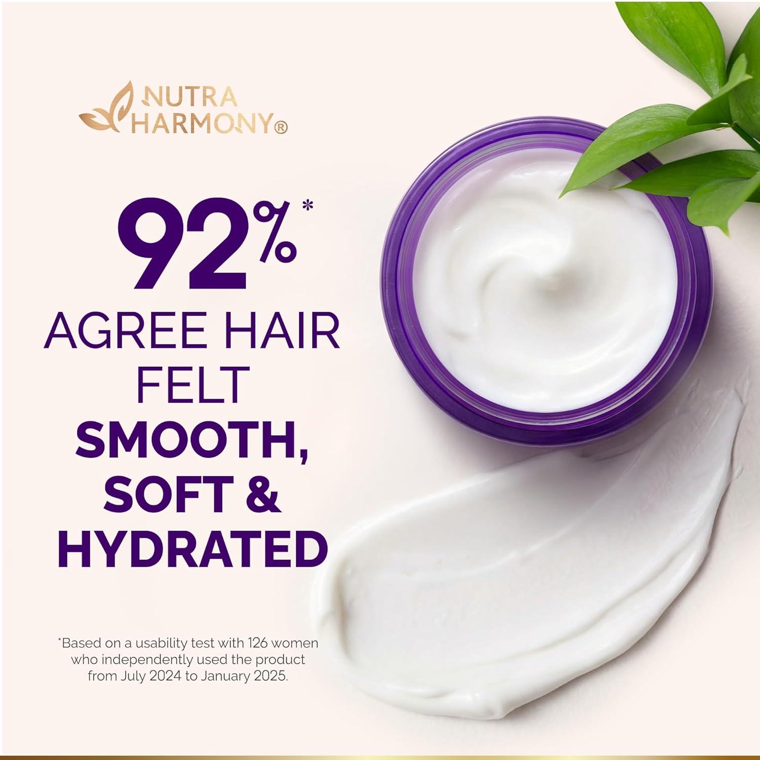 Hydrating Hair Mask - Deep Conditioning Treatment for Dry, Frizzy & Damaged Hair - Keratin Mask with Coconut & Argan Oils, Collagen & Wheat Protein - Smooths, Softens & Controls Frizz, Curl-Safe, 10oz - Image 4