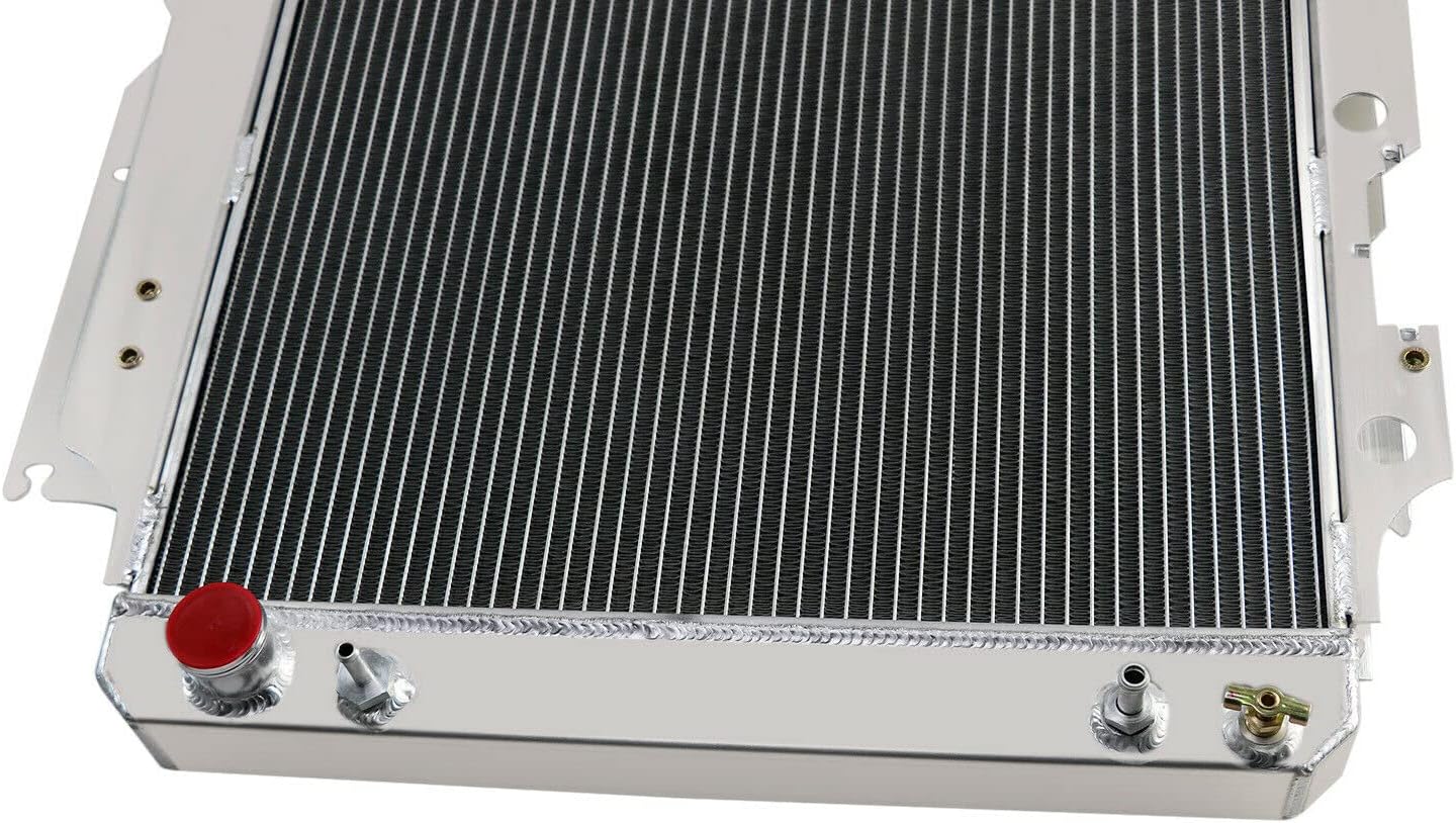 Aluminum Radiator for 1987-1995 1997-2006 Jeep Wrangler TJ L6 L4 4L 2.5L 4 Row Core Radiators, 4 row radiator
