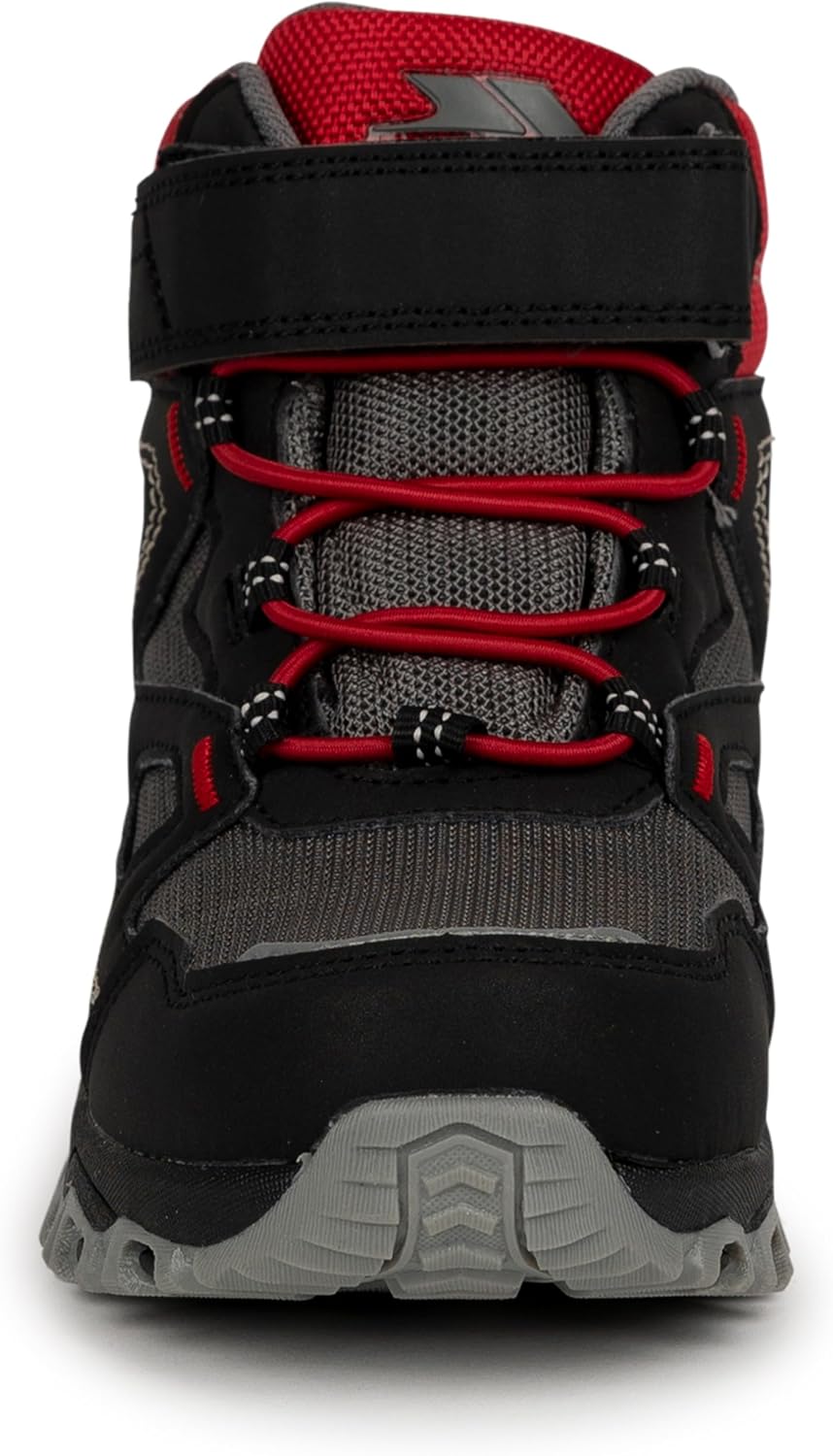 Trespass Adair Hiking Boots EU 38, 6 Big Kid, Black/Red
