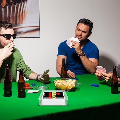 Miniatura 7 de Paquete de 8 fundas UNO para tarjetas UNO diseñadas para juegos de cartas clásicos Mattel UNO, caja de cartas de alta capacidad (sin cartas)