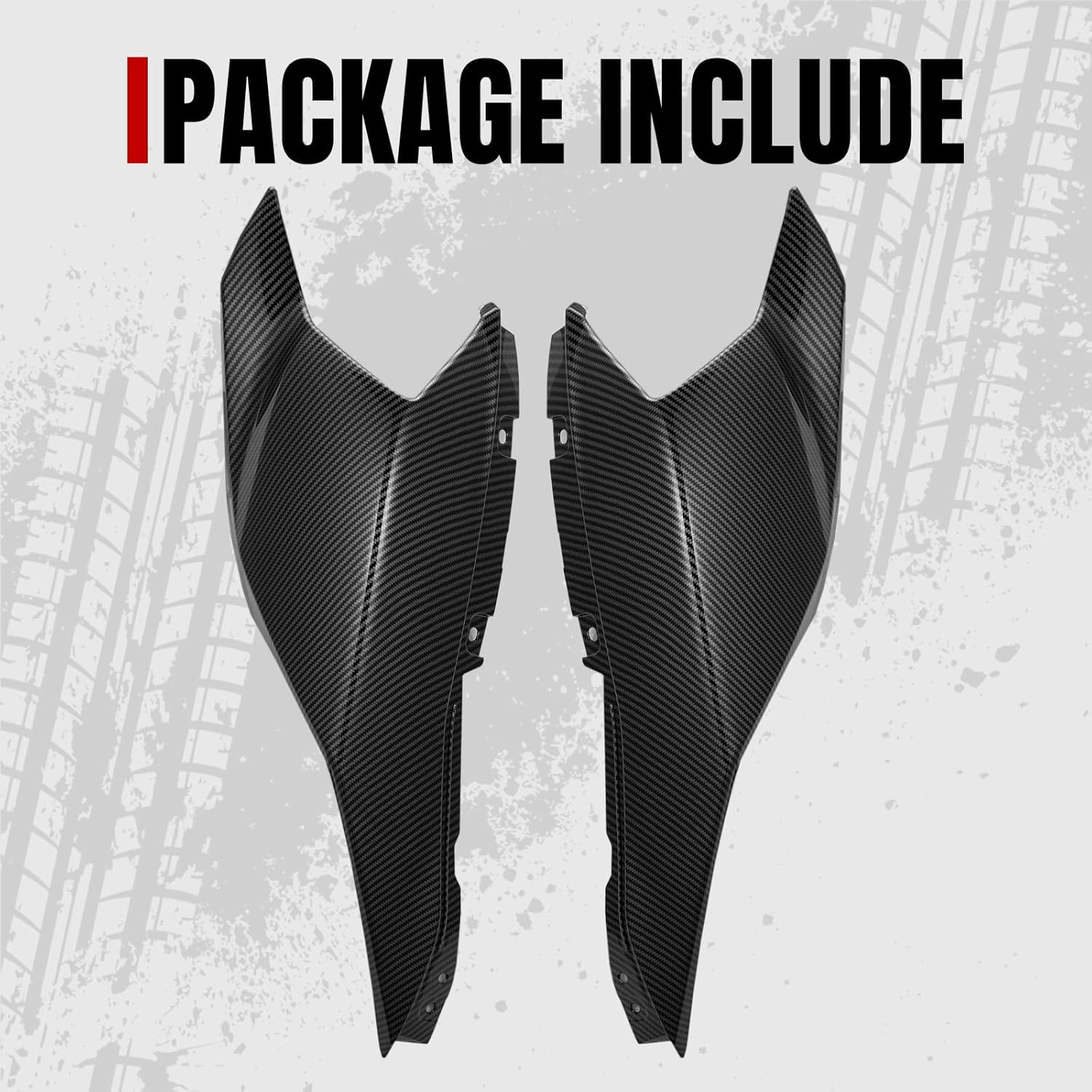 A & UTV PRO Fairing Panels with Carbon Fiber Pattern for Can Am Ryker, Side Body Panels for Can-Am Ryker 600 900 Sport & Rally Edition All Models Accessories,Replace OEM # 219400803(2PCS)