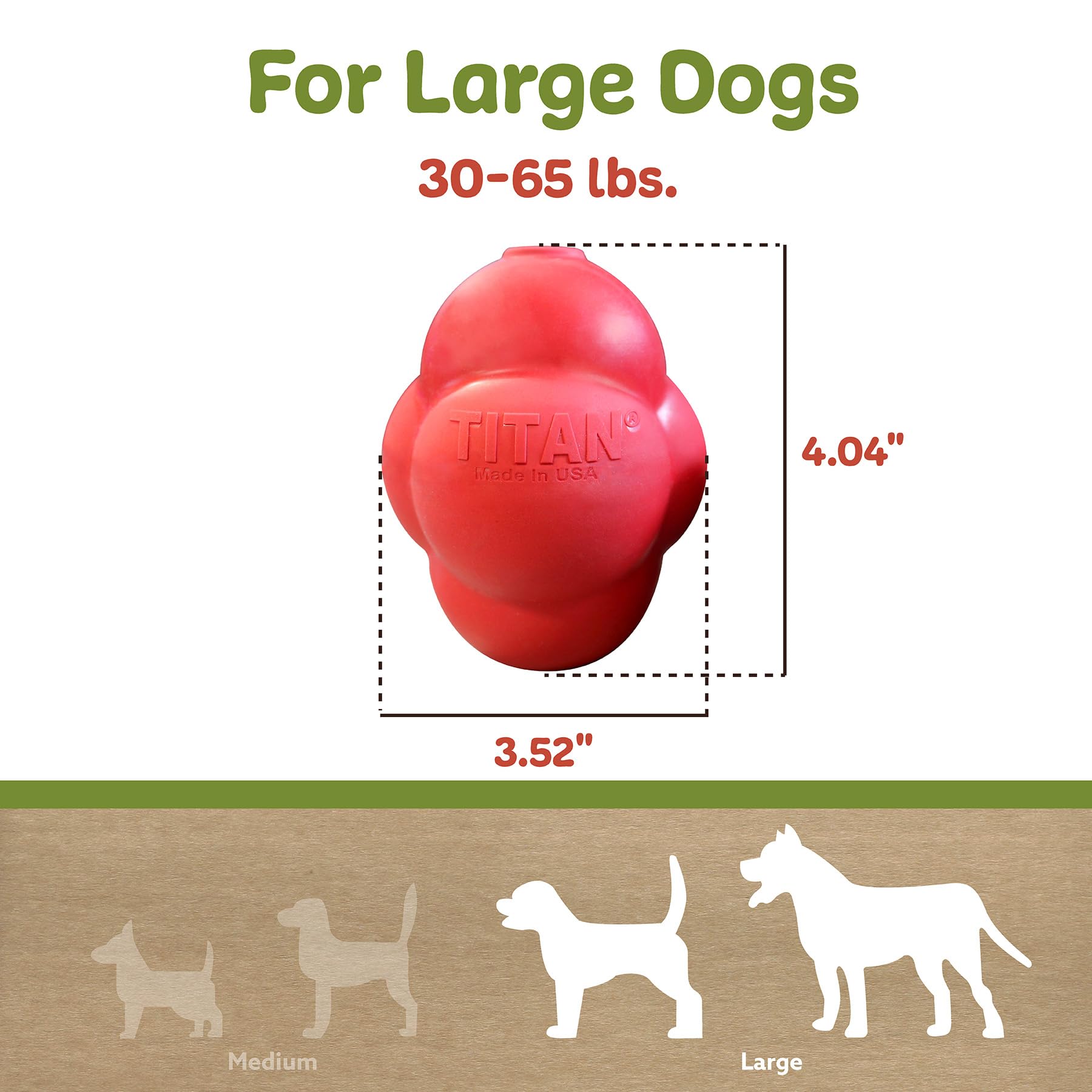 Titan Bessy Bounce Hundespielzeug mit unvorhersehbarer Sprungkraft, robust, langlebig