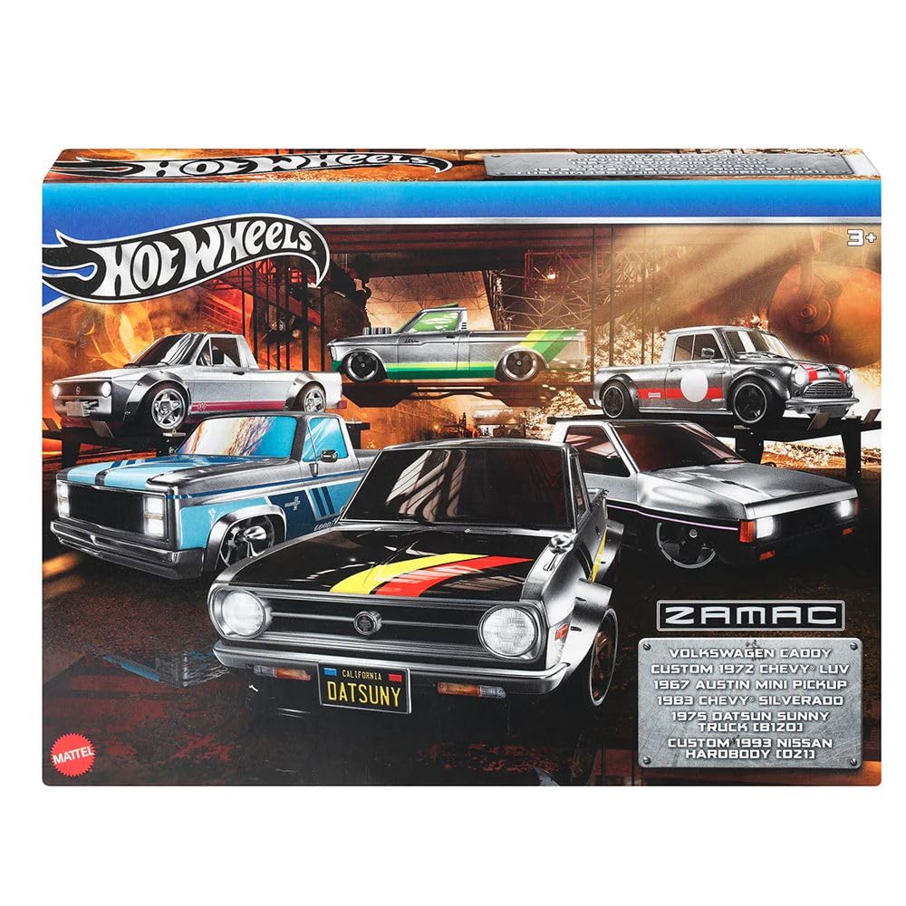 Ride on Hot Wheels Zamak Silver HRX57 Multipack 6 Veicoli