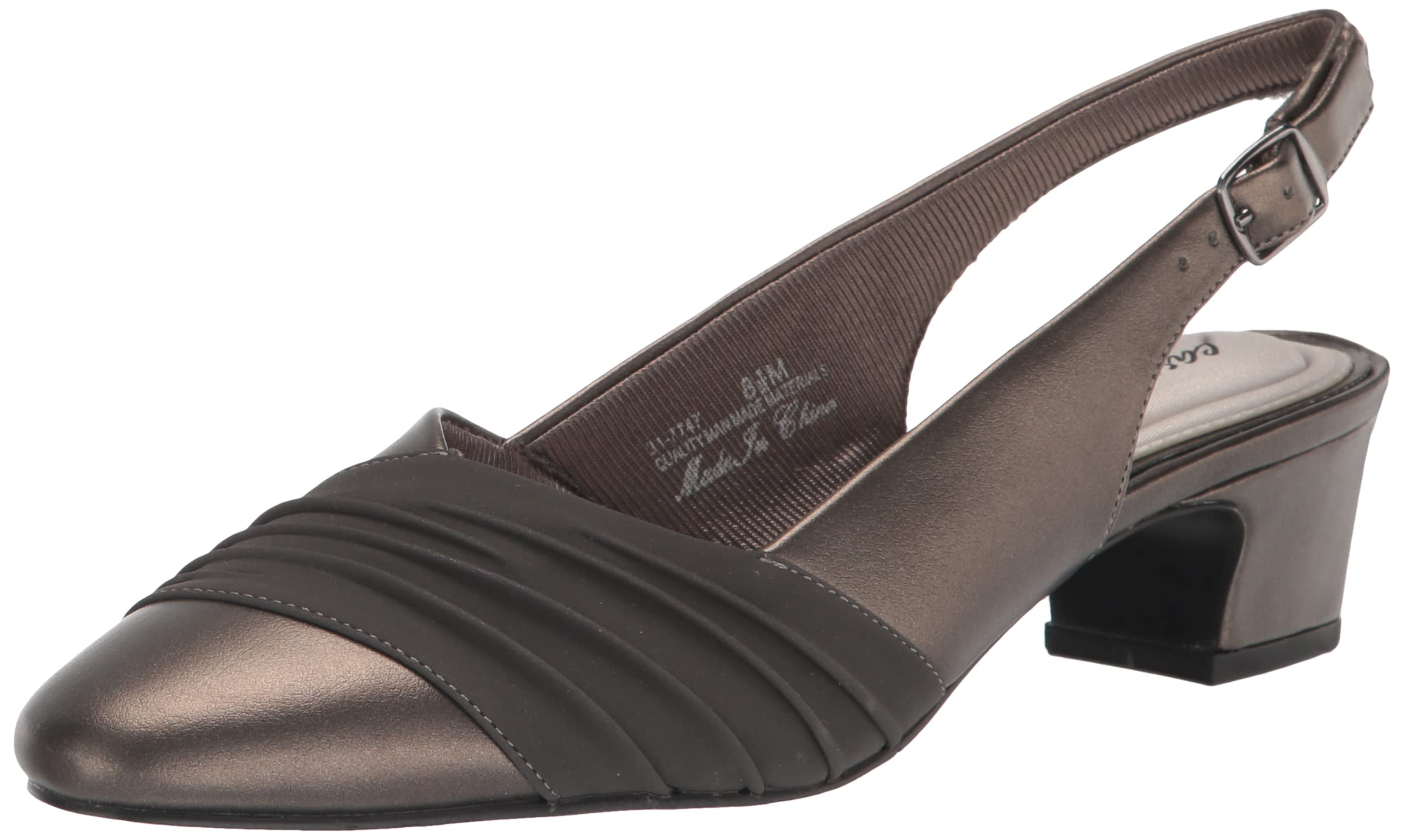Easy Street Women's Bates Pump, Pewter, 8 UK