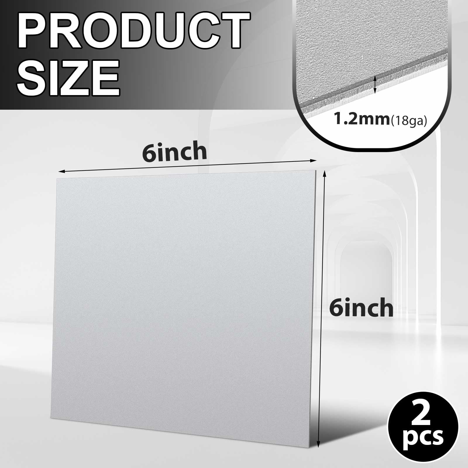 Cold Rolled Mild Steel Sheets - 2 Pack -2
