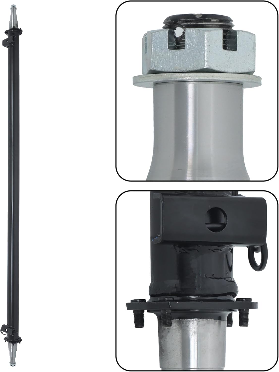 Trailer Axle Only Beam with Idler 89 Hub Face 74 Spring Center 7000lbs