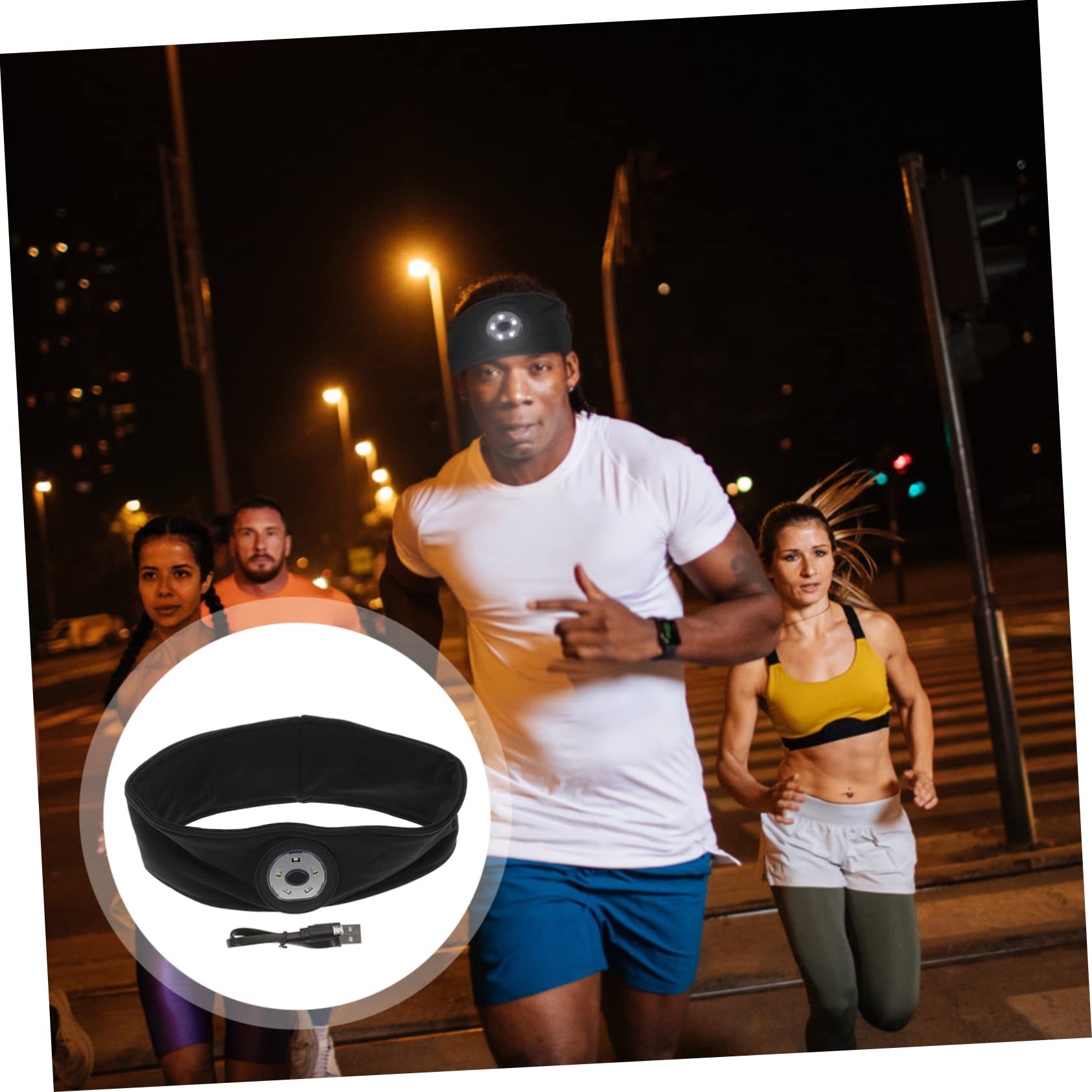 KOMBIUDA Fasce Sportive Elastiche Anti-sudore Corsa Yoga Fasce Per Unisex Perfette Per Allenamenti All'aperto E Attività Fisiche
