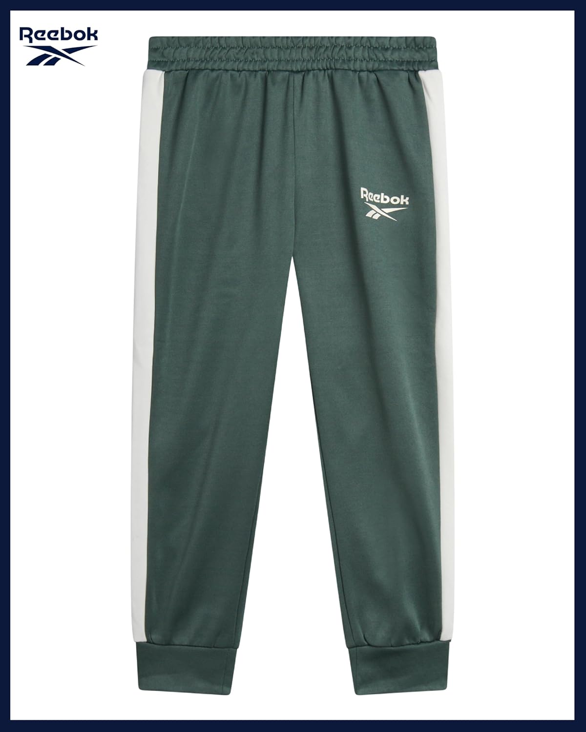 Reebok Baby Boy Pants Set - 3 Piece Athletic Tricot Track Jacket Short Sleeve Tee & Joggers Infant Toddler & Boys Tracksuit - Image 6