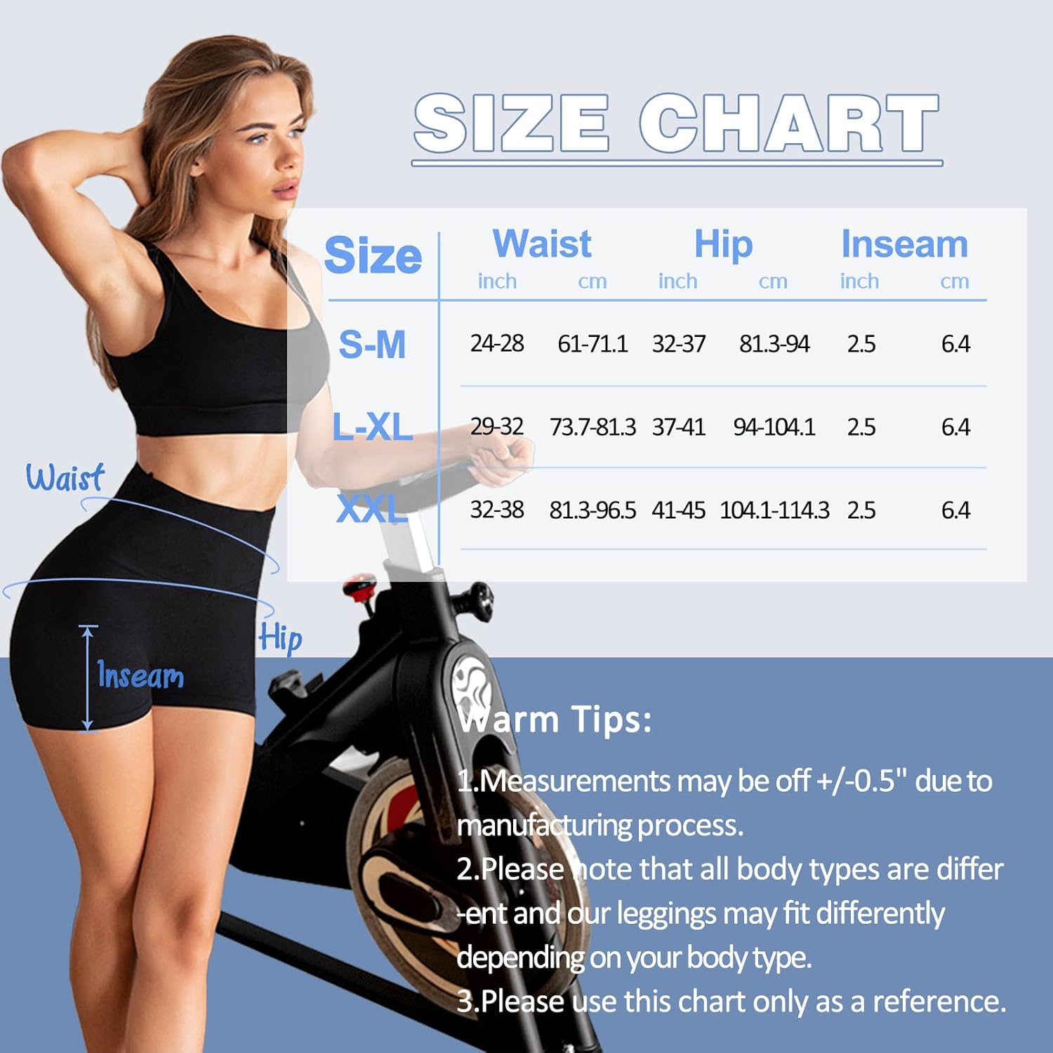 2 Pack Biker Shorts for Women 2.5" High Waisted Gym Shorts for Yoga Workout - Image 7