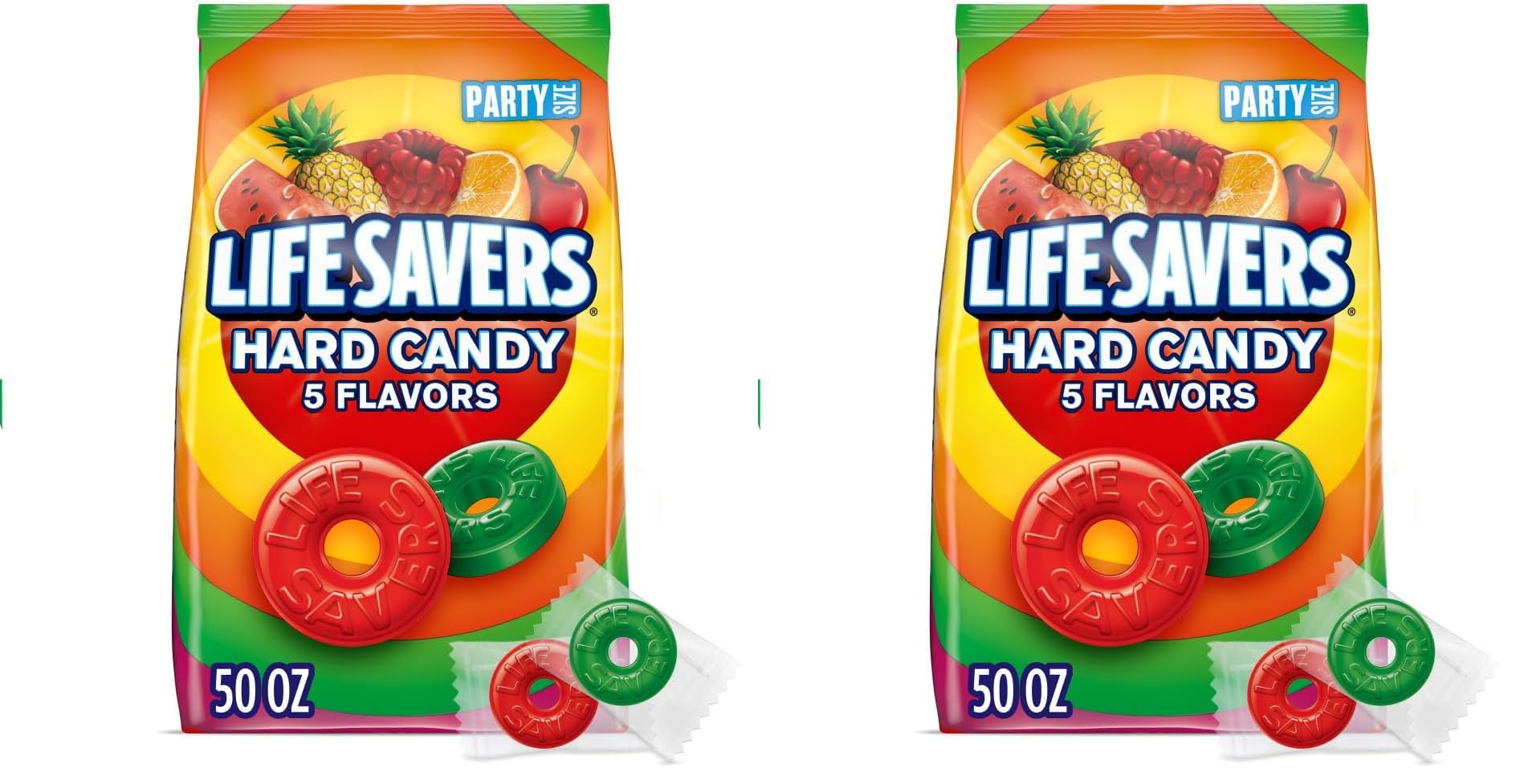 LifeSavers Hard Candy, Original Five Flavors, 50 Oz Bag (Pack of 2)