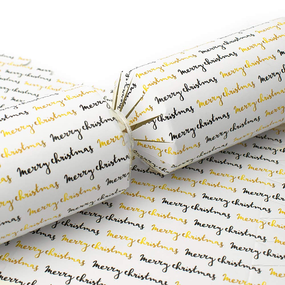6 Large Merry Christmas Cracker Making Craft Kit - Make & Fill Your Own