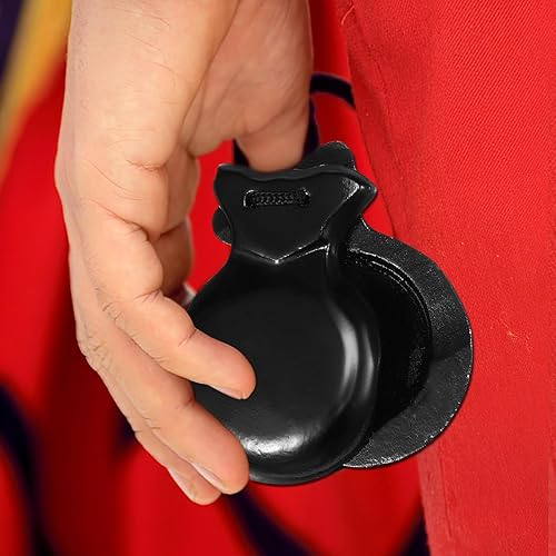Miniatura 8 de ERINGOGO 1 par de castañuelas de madera españolas hechas a mano castañuelas tradicionales de percusión a mano instrumentos de percusión musical
