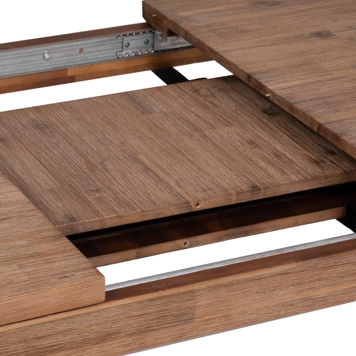 Atmosphera - Table à Manger Sabor Extensible, 8 Personnes, Bois d'Acacia, 180 à 260 cm - pour Salle à Manger, Salon