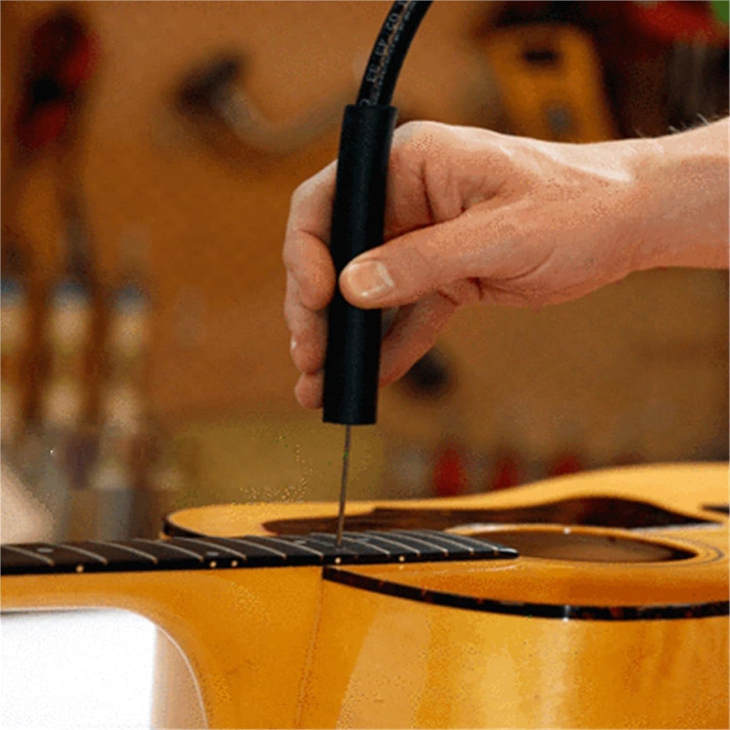 ギターメンテナンスツール ギターネックの蒸気パイプを分解するステンレス鋼の針修理ツール(Type 3)