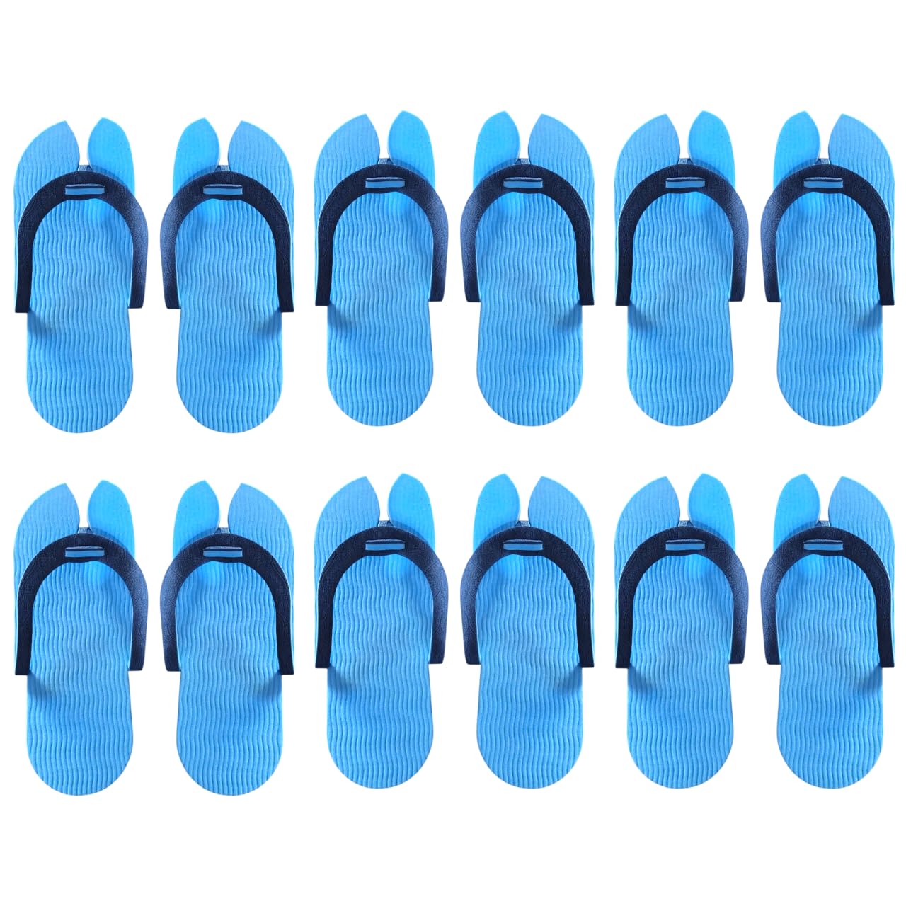Chitra artworks Unisex-Adult - Spa and Hotel Accessories, Guest House Kit Guest Room Free Size 5MM Sole Filp Flop Slipper - Blue (Pack of 20)-image-32