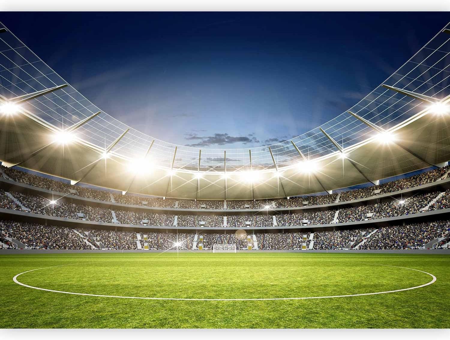 artgeist Wall Mural Stadium 77x55 in - Peel and Stick Self-Adhesive Wallpaper Removable Large Sticker Foil Wall Decor Print Design Mural Football Stadium Football i-B-10024-a-a