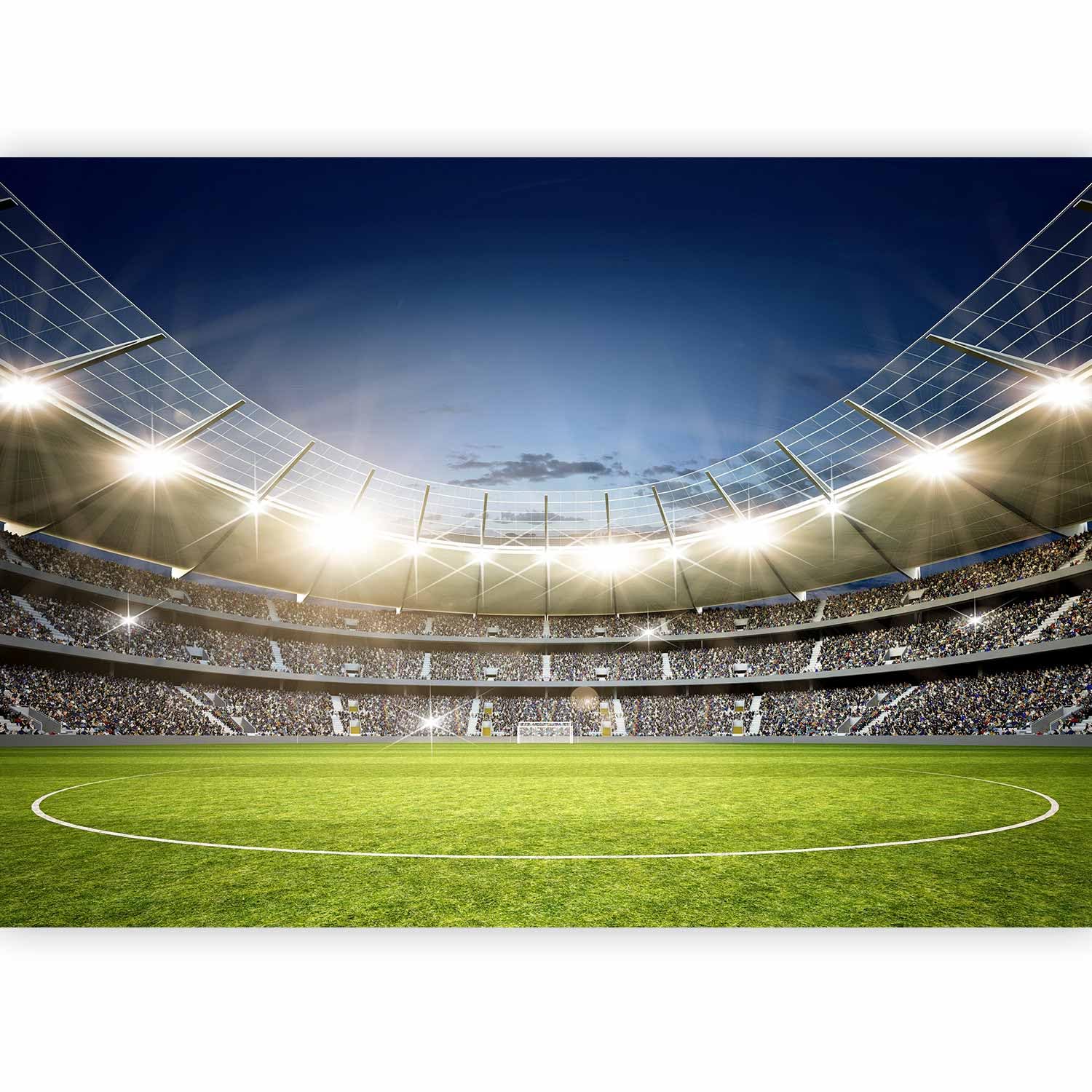 artgeist Wall Mural Stadium 135x101 in - Peel and Stick Self-Adhesive Wallpaper Removable Large Sticker Foil Wall Decor Print Design Mural Football Soccer Sport i-B-10024-a-a
