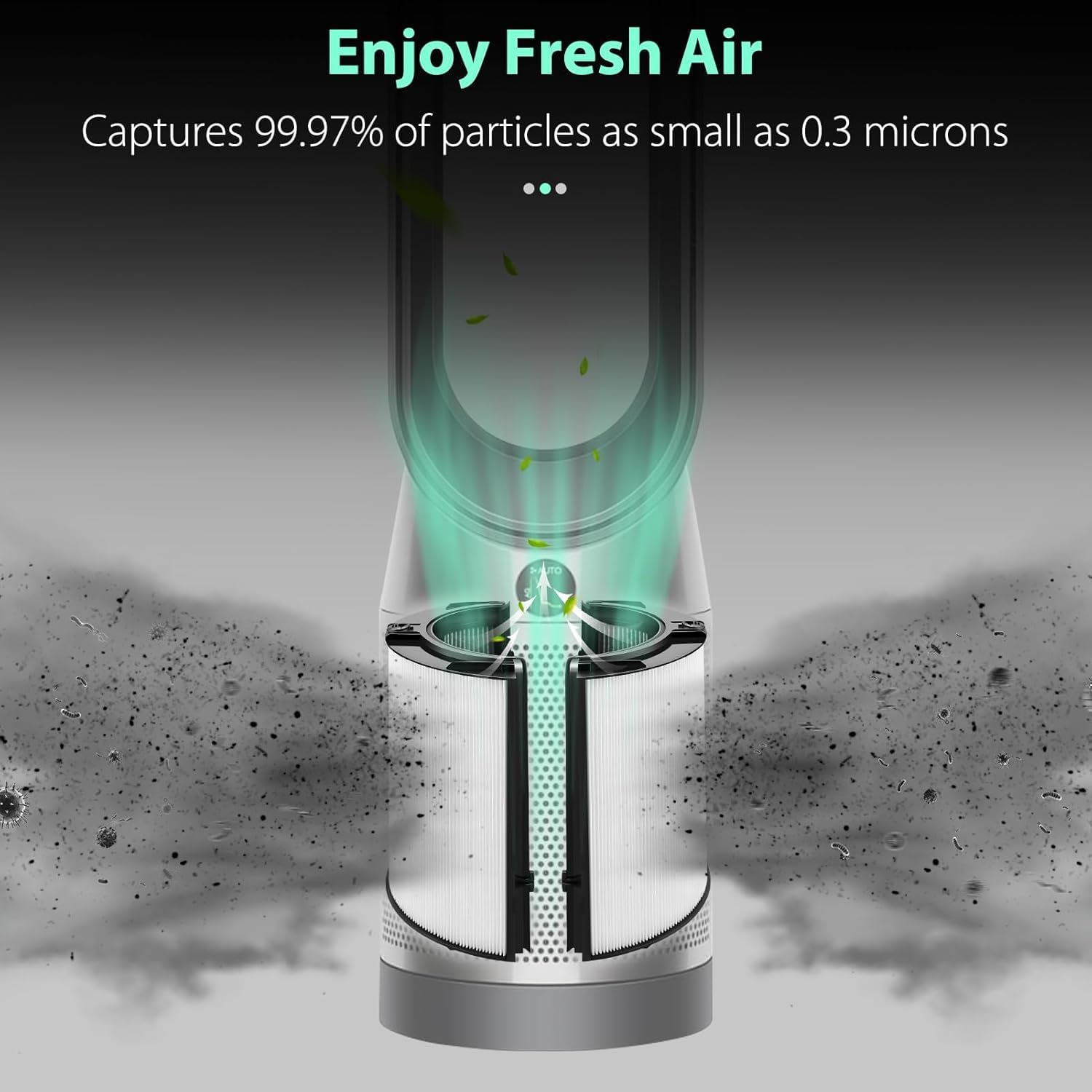 ILoveCleanAir® Air Purifier Filter Compatible with Dyson Air Purifier TP 04/05/06/07/09 HP 04/05/06/07/09, PH 01/02, DP 04 (360º Glass HEPA + Activated Carbon Filter) 4