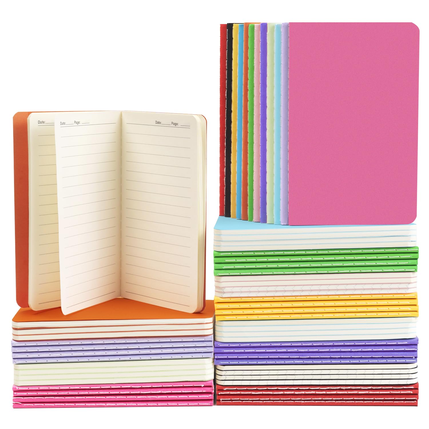 Amazon.com : Lzerking Small Lined Notebooks Bulk 60 Packs
