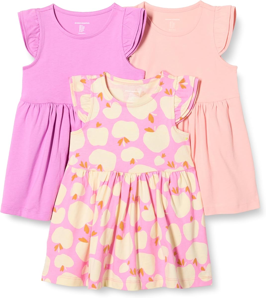 Girls and Toddlers' Ruffle Flutter Sleeve Jersey Tunic