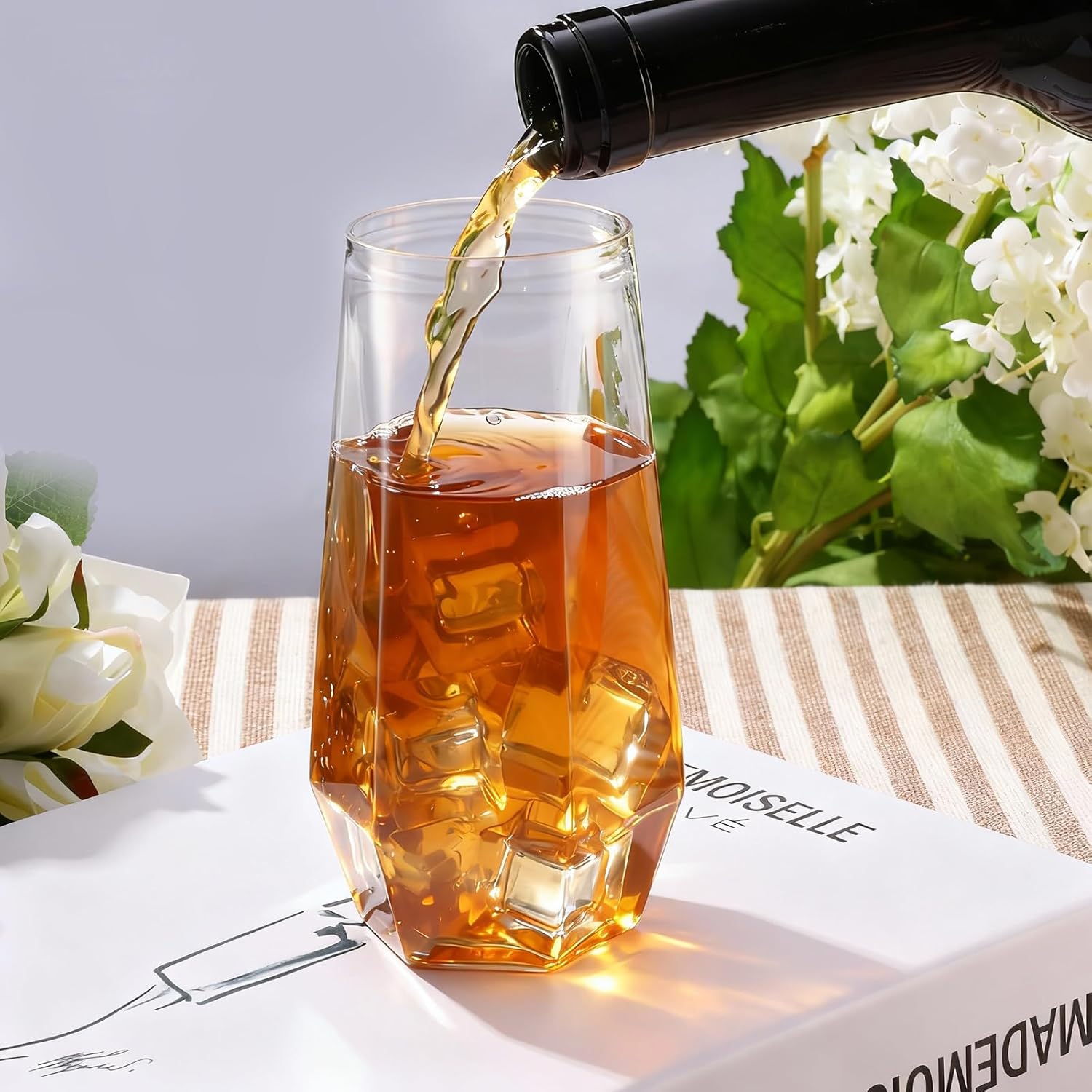 Goodluck 24 Clear Pack Diamond Unbreakable Stemless Plastic Glasses 9 Oz BPA-Free, Durable Disposable Wine/Champagne Flutes for Toasting & Cocktails, Ideal for Weddings, Bars, Events & Celebrations - Image 7