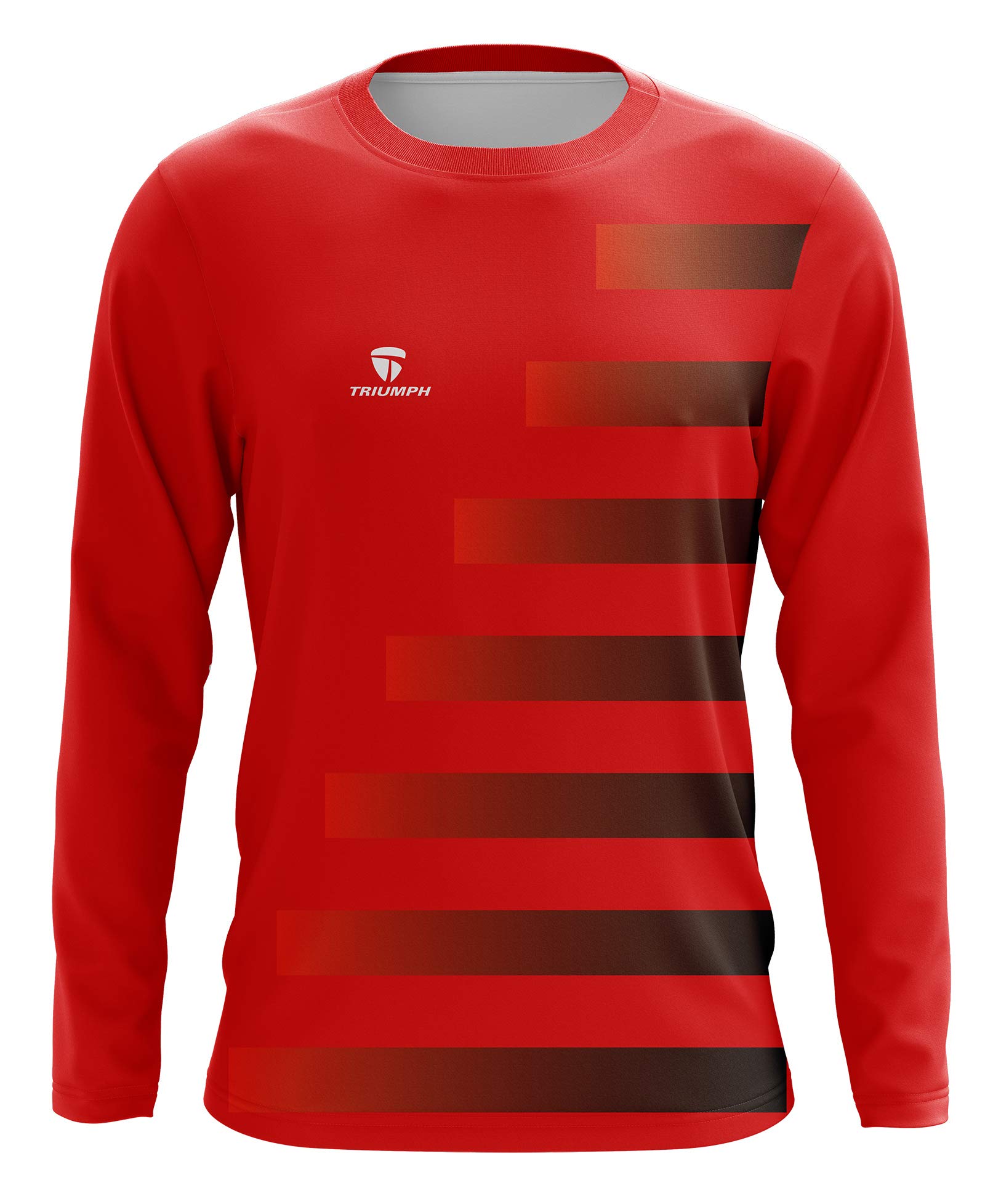Men's Goalie Shirt Youth Goalkeeper Jersey Full Sleeve Training Soccer Clothing Red