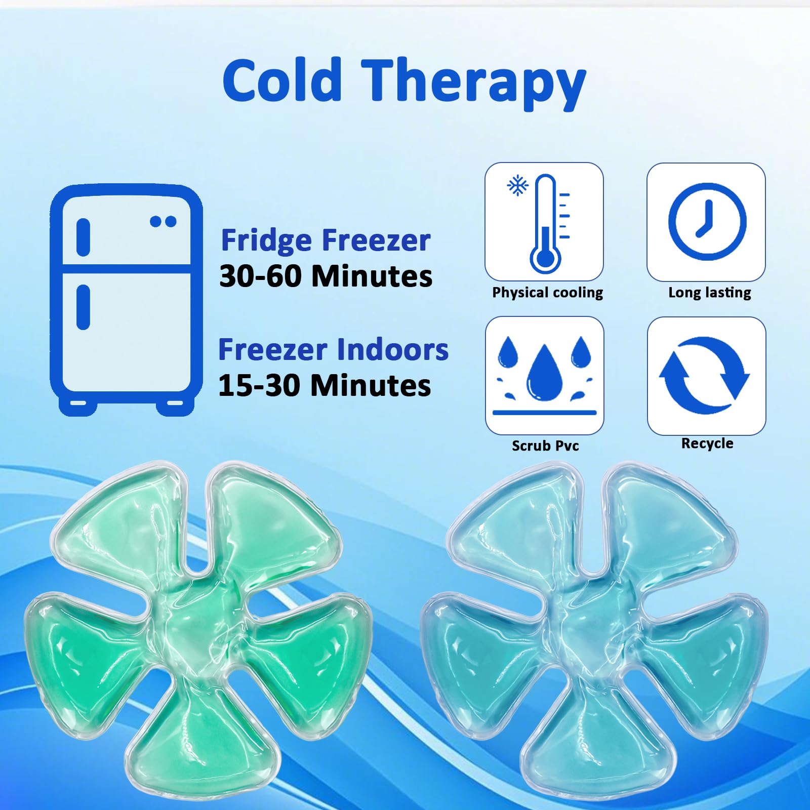 Head Ice Pack zestaw na lód, na ból głowy, chłodząca się, chłodząca gorączka, żel migrenowy, zestaw na lód, do kasków łapaczy, kask jeździecki, zestaw lodu, utrzymuje chłód (2 sztuki)