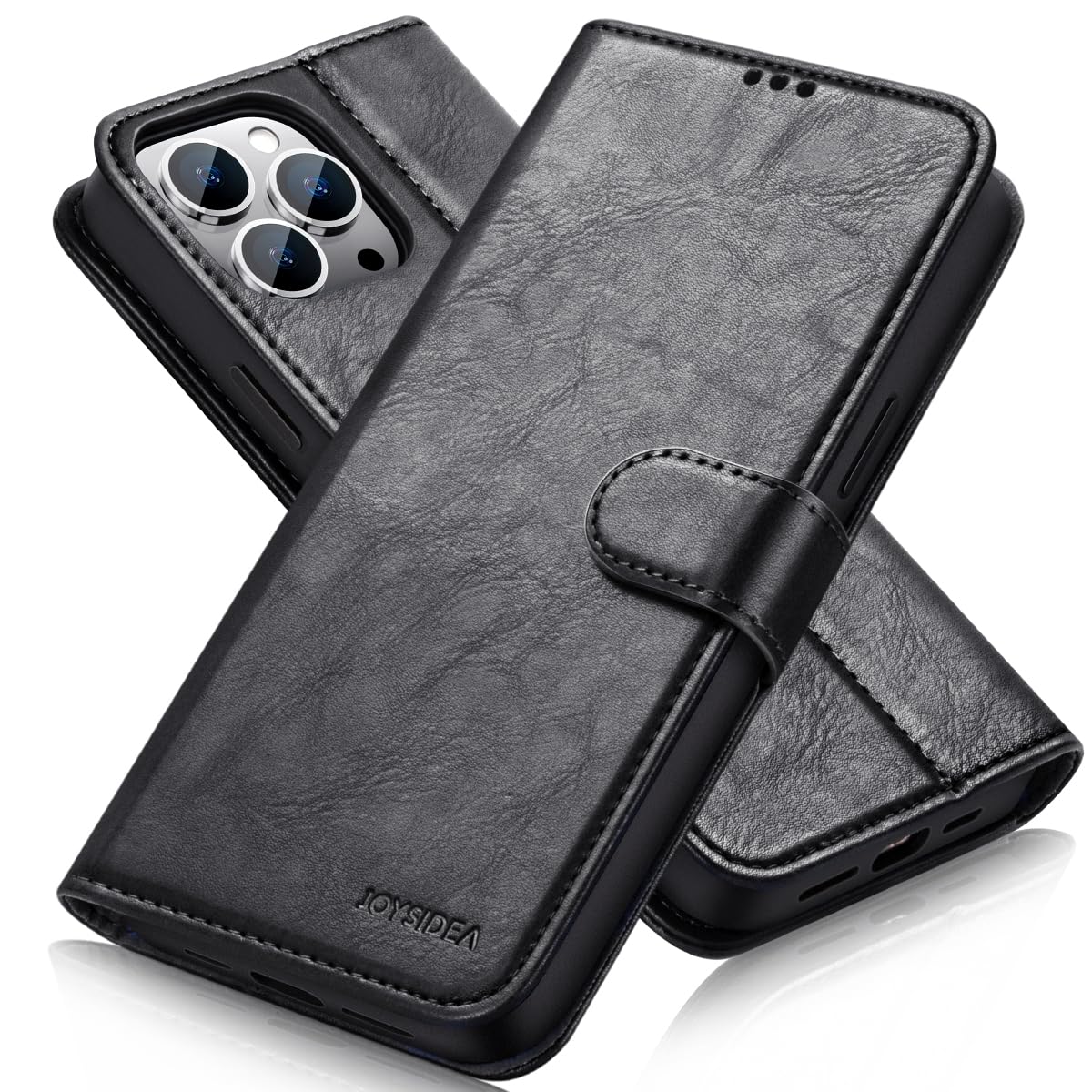 iPhone13pro 128GB グラファイト　レザーケース付き Amazon.co.jp: JOYSIDEA iPhone 13 Pro 財布型ケース、カードホルダー