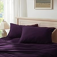 Vista 44 de H Household - Funda de almohada 100% algodón jersey - Ligera, cómoda, súper suave y transpirable, fundas de almohada tejidas en hilado con cierre