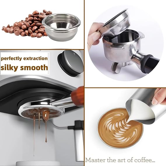 1 cup 54mm Dual Wall One-Cup Filter Basket,compatible with Breville BES870/875/880/878/890/500/ Express Espresso Machine BES870XL Filter Basket