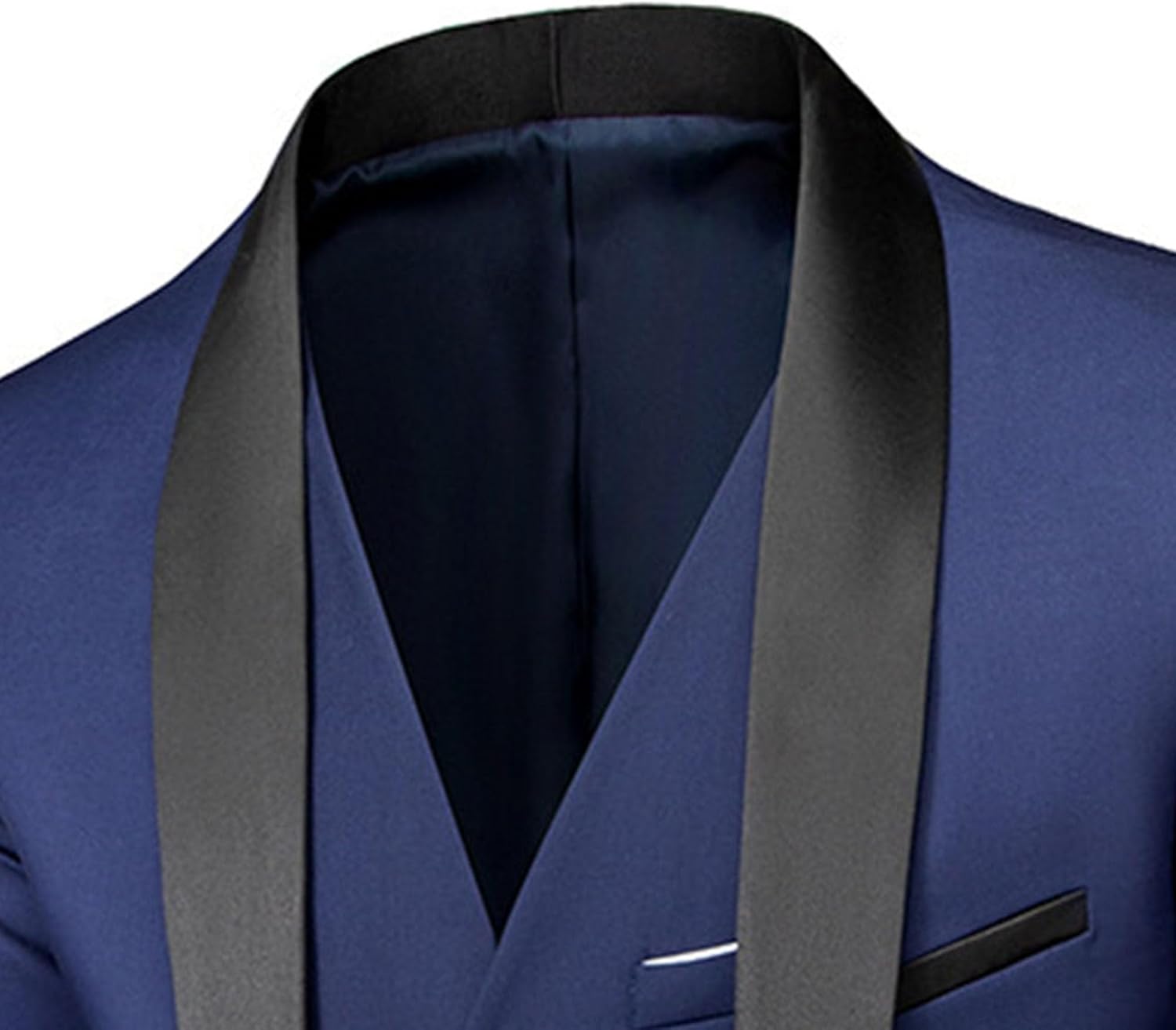 Men's Shawl Collar 3 Pieces Suit Set 1 Button Solid Blazer Jacket Vest Pants Wedding Prom Groomsmen Tuxedo Suits