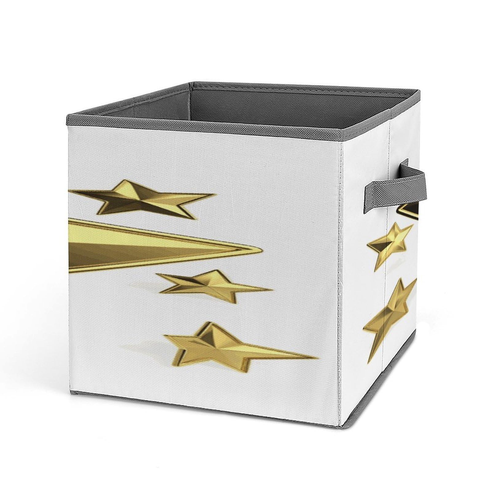 Fekiloot Style Gold Star Storage Bins Storage Baskets