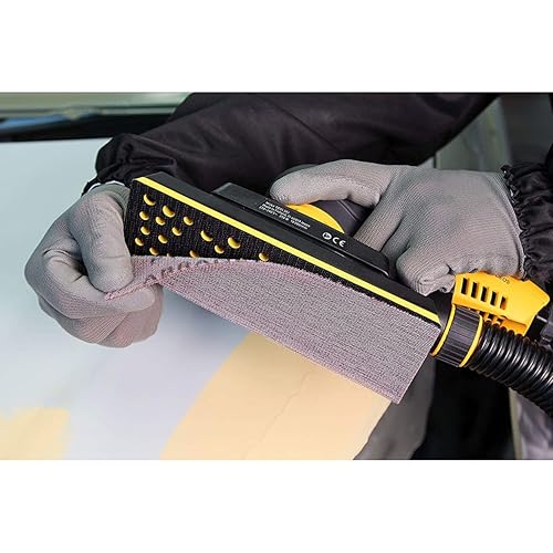 Miniatura 10 de Mirka 9A-150-AP Abranet 2-34 pulgadas x 8 pulgadas. Hoja de agarre de malla de grano surtido