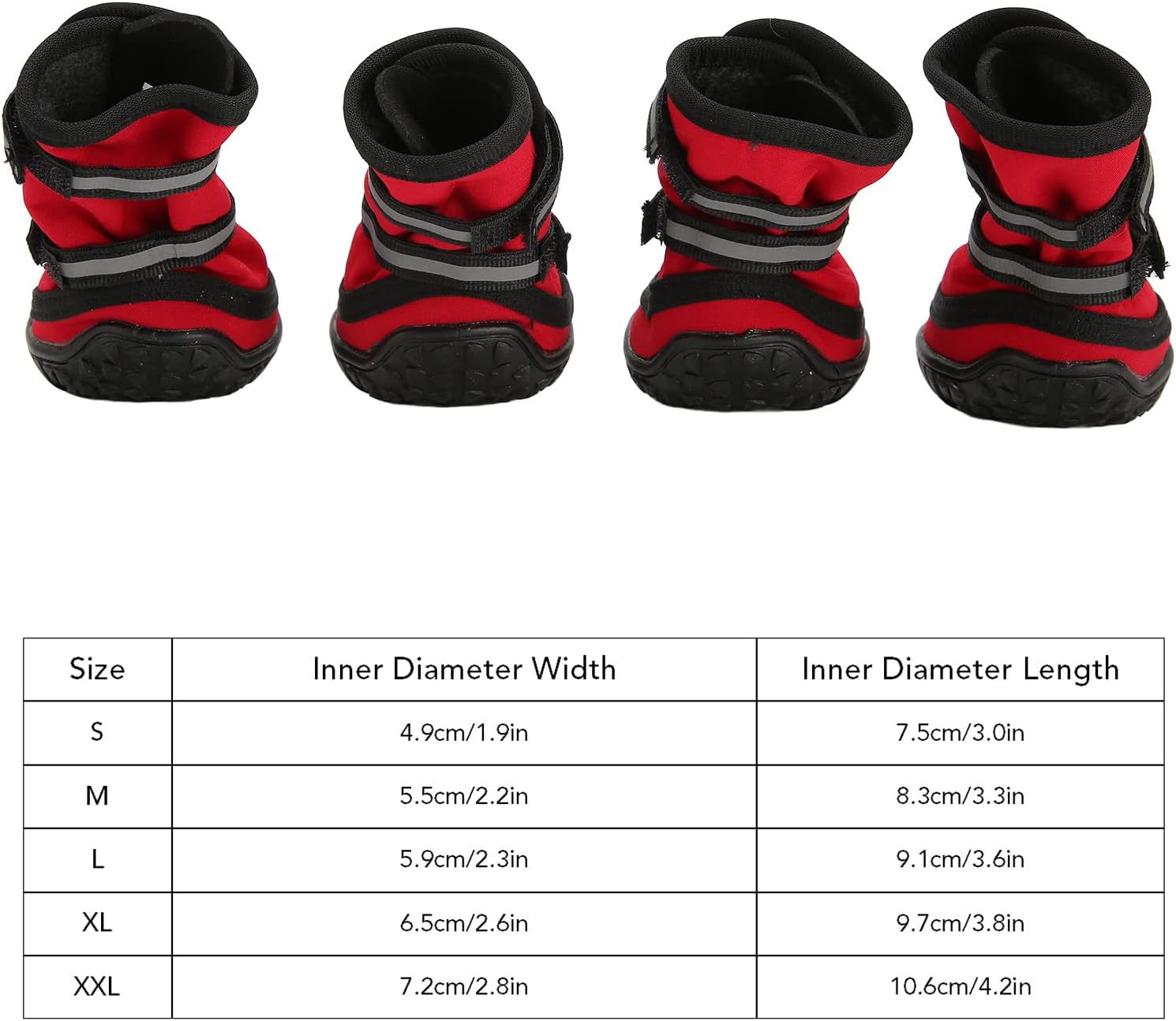 Dog Shoes for Large Small Medium Dogs, Strong Dog Hiking Shoes Breathable Adjustable Dog Boots with Anti Slip Sole Reflective Pet Paws Protectors for Hiking Walking Outdoor Floor