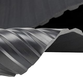 Breitriefenmatte, 3m² 1,2 x 2,50m Stärke: 3mm, Schwarz