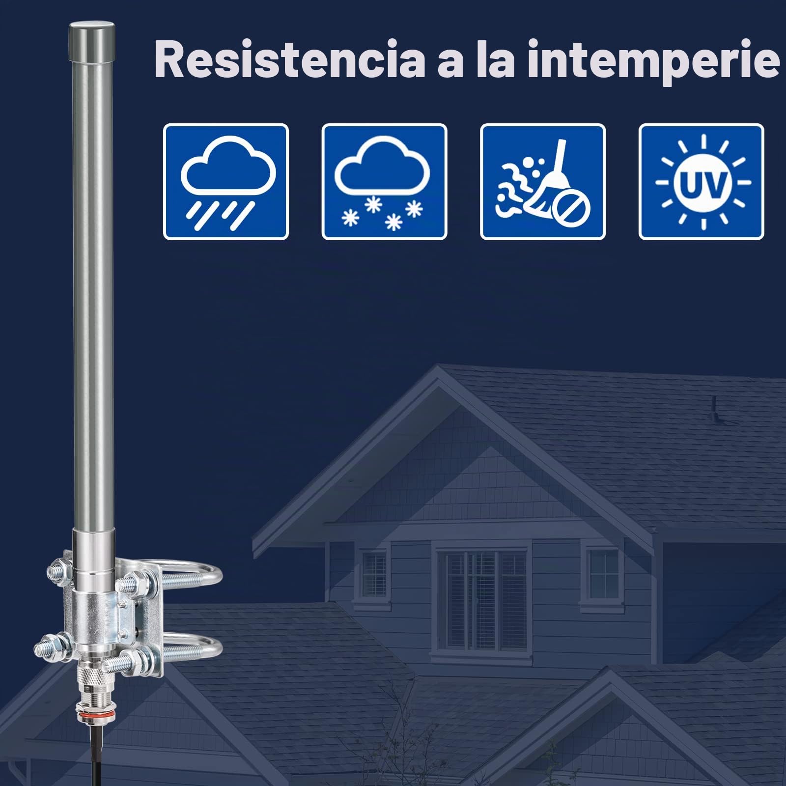 Bingfu 868 MHz Antena Lora Antena LoRaWAN Fibra Vidrio de 3dBi para Exteriores N-Macho para RAK HNT Bobcat Helium Hotspot Miner + 1m N-Hembra a RPSMA Macho Cable de Extensión