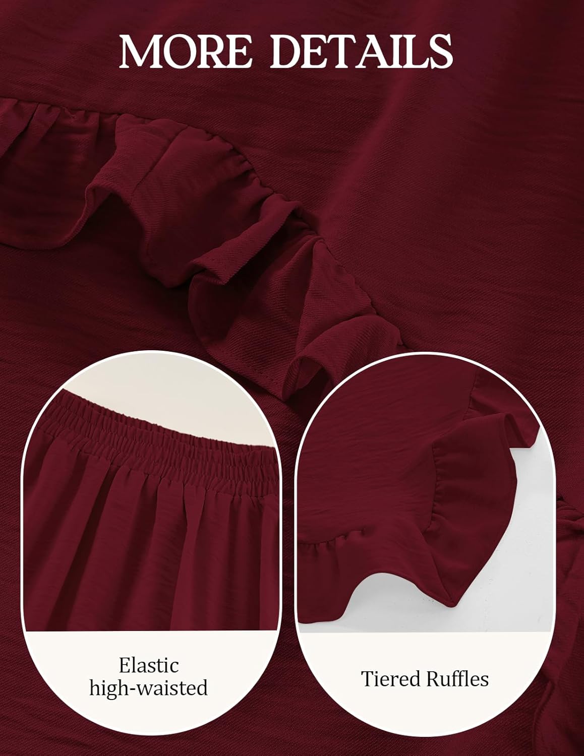 Bridesmay Long Renaissance Fairy Skirts 2026-High Low Ruffle Hem, Elastic Waist Maxi Skirt for Women - Image 5