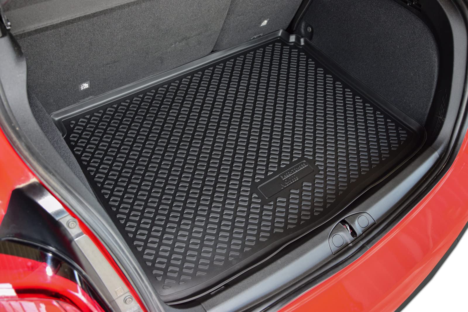 Norm Liners Vasca Bagagliaio su Misura per Fiat 500X 2014-2024, Proteggi Baule con Bordo Alto 4 cm, Antiscivolo, Inodore, TPE Gomma