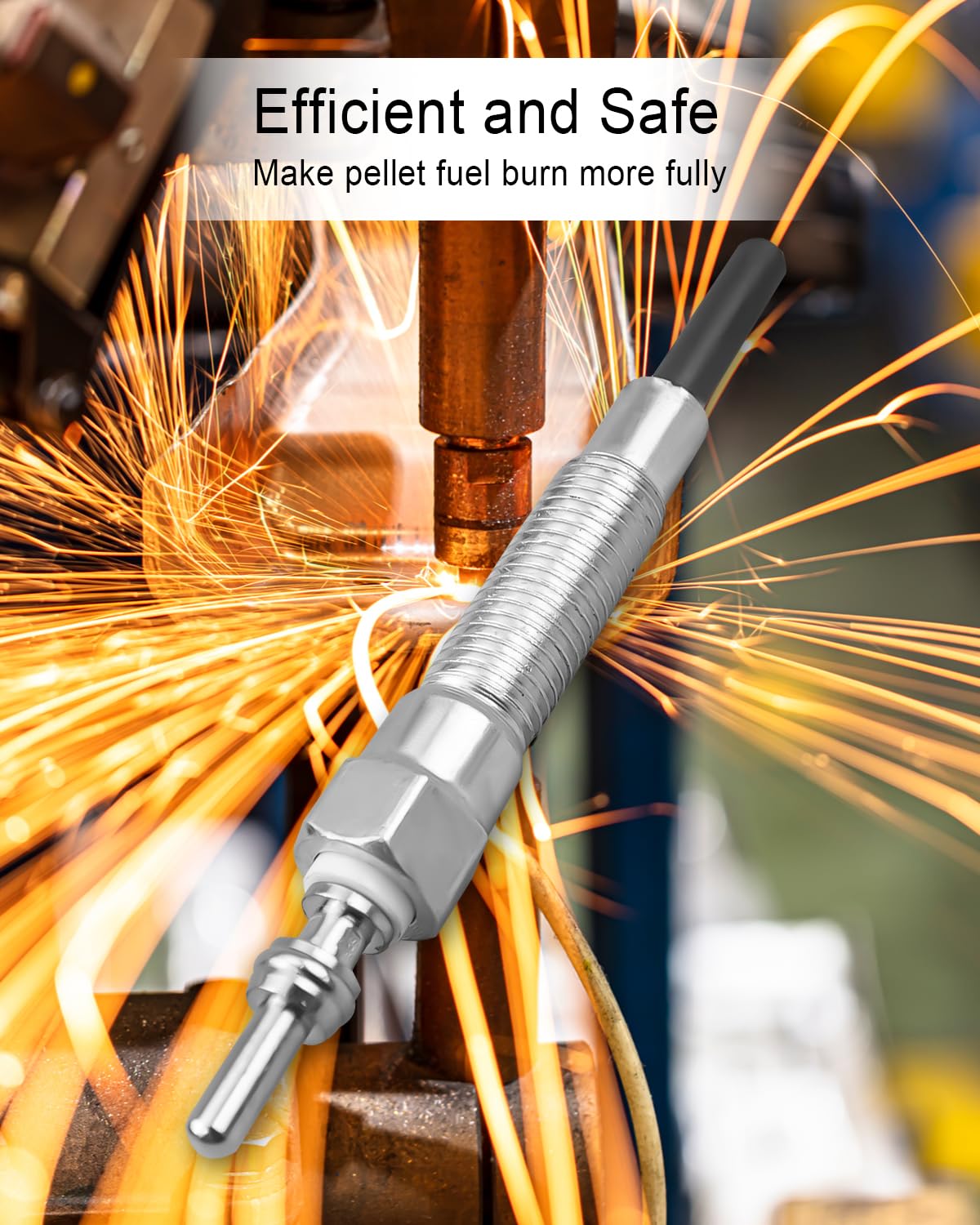 2 PCS Glow Plug Fit for Weber SmokeFire EX4 EX6 EPX6 Wood Pellet Grills, Fit for Weber 7009 Grill Glow Plug Element, Sliver