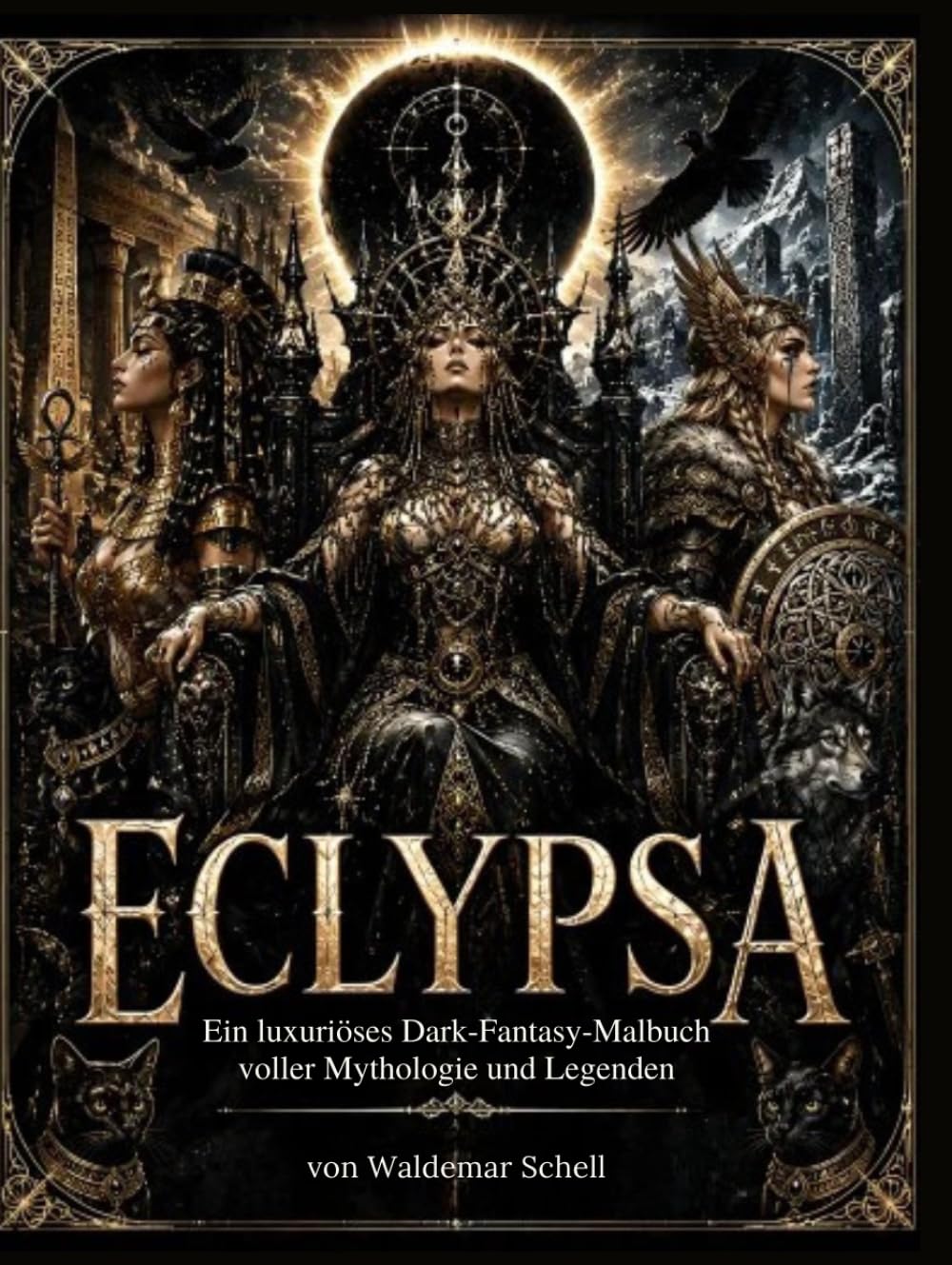 ECLYPSA: Ein luxuriöses Dark-Fantasy-Malbuch voller Mythologie und Legenden