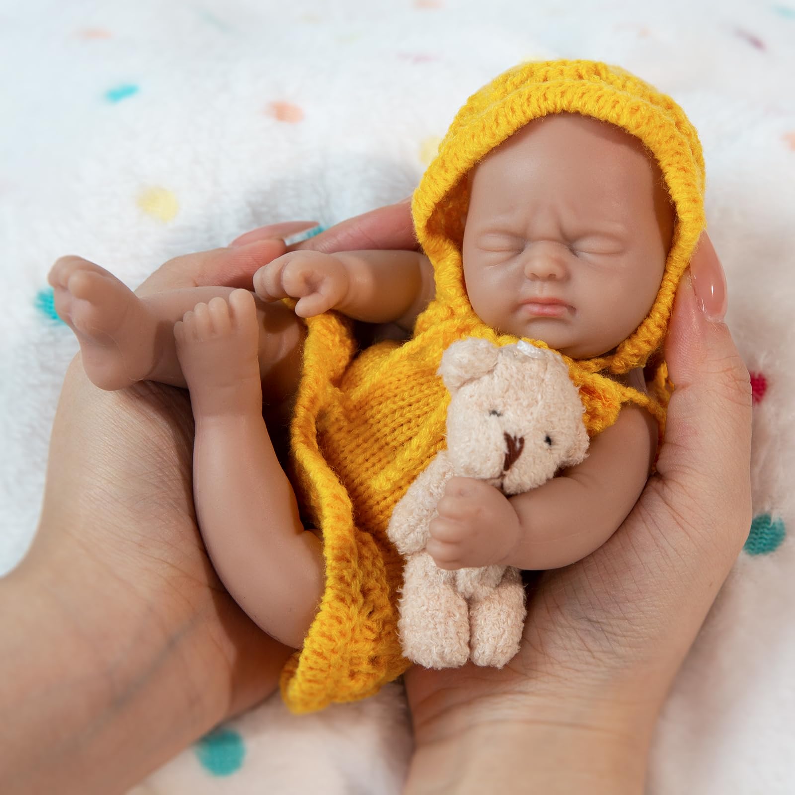 Amazon.com: IVITA 8 Inch Mini Full Silicone Baby Doll Sleeping