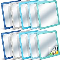 Vista 1 de Dandat 10 Pcs Small Mirrors for Kids 6 x 6 Inch Unbreakable Shatter Proof Mirror Acrylic Square Unbroken Reflector for School Classroom Craft DIY