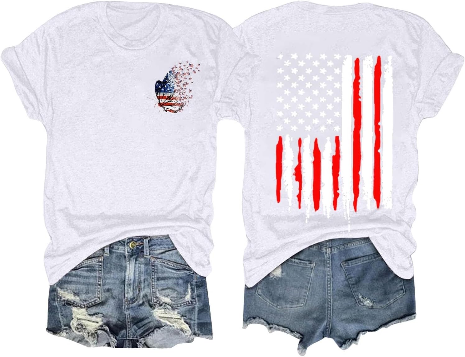 Funny 4th of July Tops for Women American Flag Patriotic Ttshirts Shirts Short Sleeve Independence Day Shirt Blouses Funny 4th of July Tops for Women American Flag Patriotic Ttshirts Shirts Short Sleeve Independence Day Shirt Blouses