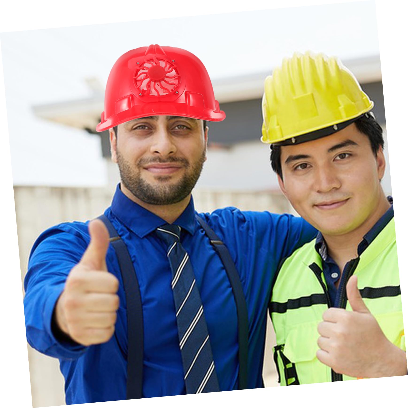 Casco Per Ventilatore Solare Costruito Elmetto Con Elmetto Riflessivo Casco Da Costruzione All'aperto Caps Lavoro Con Ventilatore Cappello Da Costruzione Da Uomo Fan Plastica Rosso